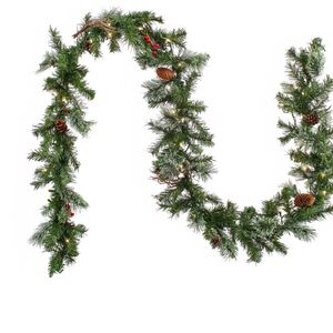 National Tree Company  Pre-Lit Artificial Christmas Garland, Green, 9 Feet